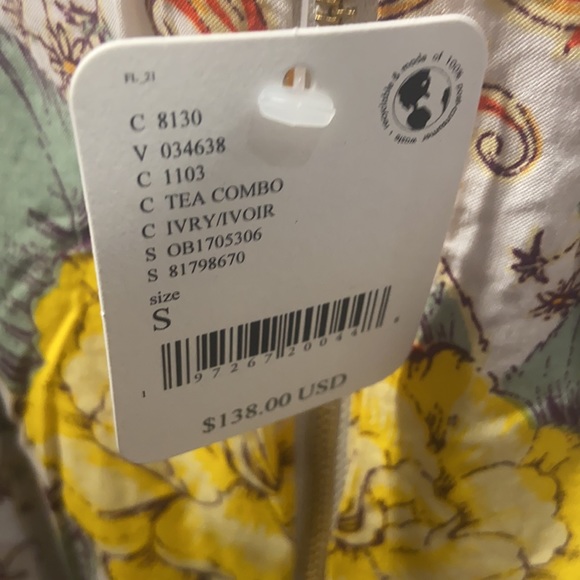 🔖 FREE PEOPLE
Yara Printed Flutter-Sleeve Floral Minidress Tea Combo OB1785306 - Picture 8 of 8